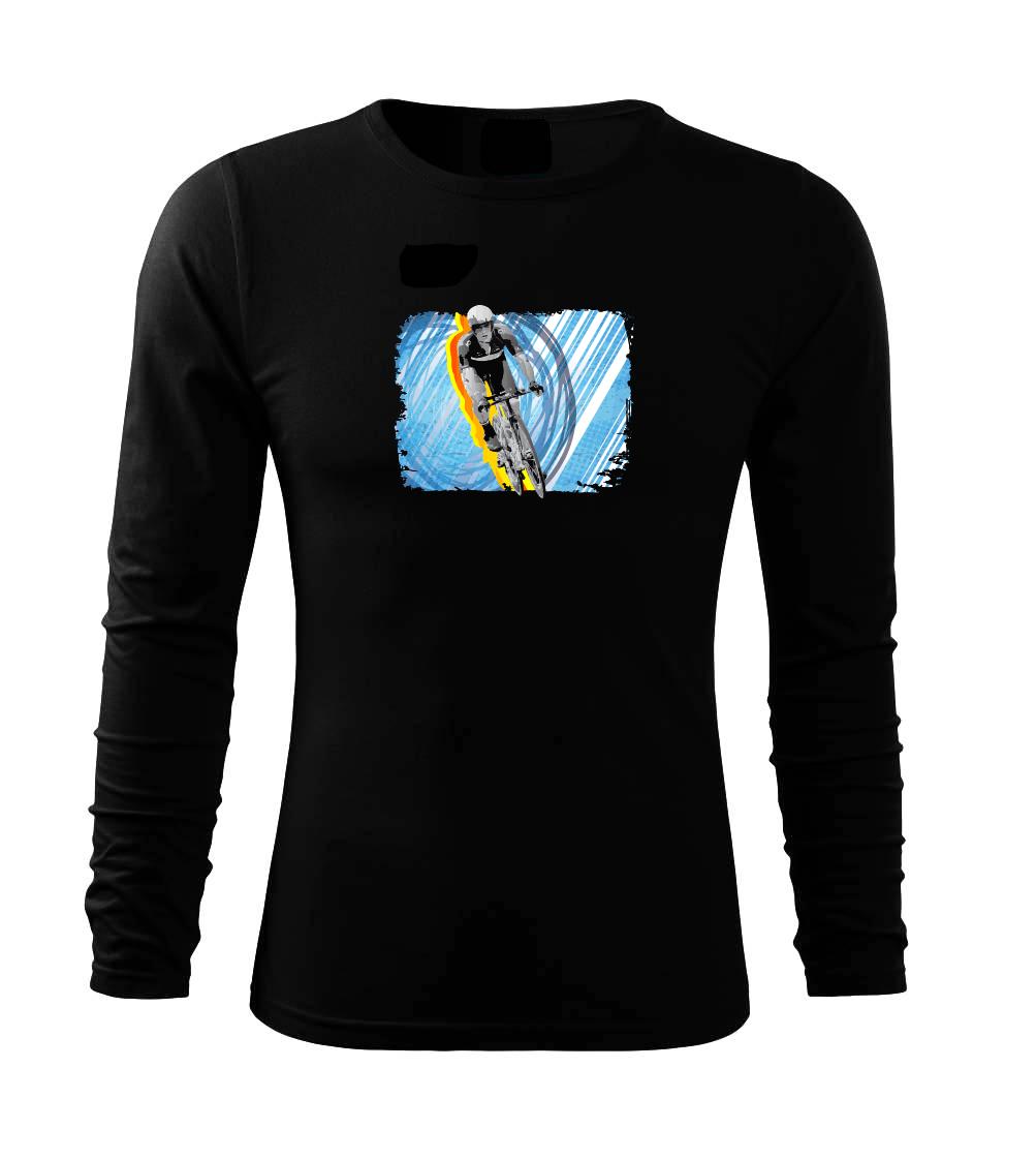 Tričko ako darček pre cyklistu - Závodný cyklista - Tričko s dlhým rukávom FIT-T long sleeve