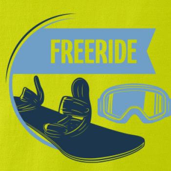 Freeride snowboard kruh