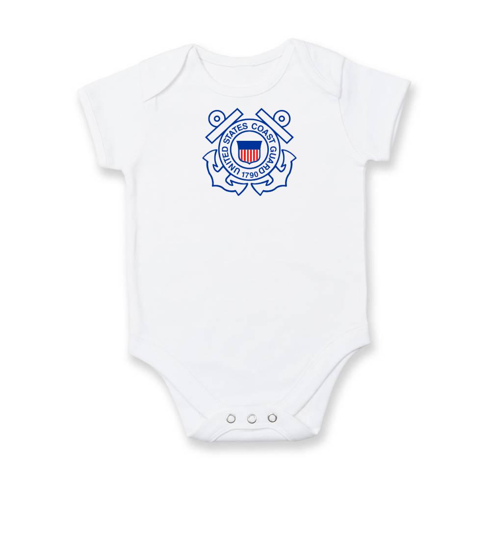 Vojenská tričká s potlačou - United States Coast Guard 1790 - Body dojčenské s krátkym rukávom