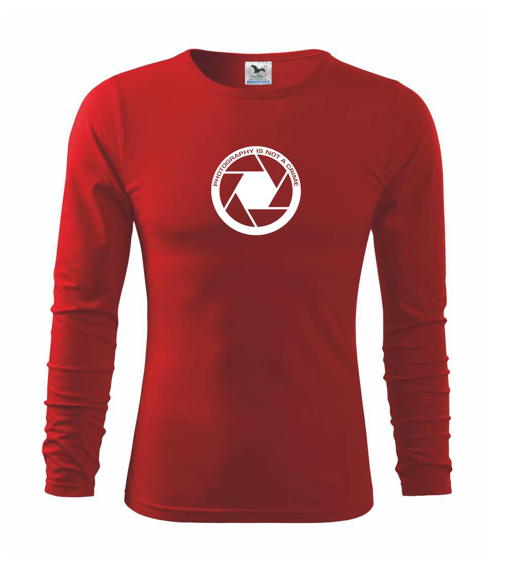 Tričká pre fotografov - Photography is Not a Crime - Tričko detské Long Sleeve