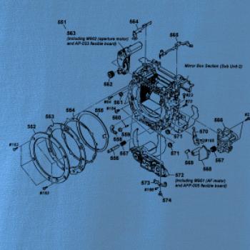 Nákres uzávierka starý fotoaparát
