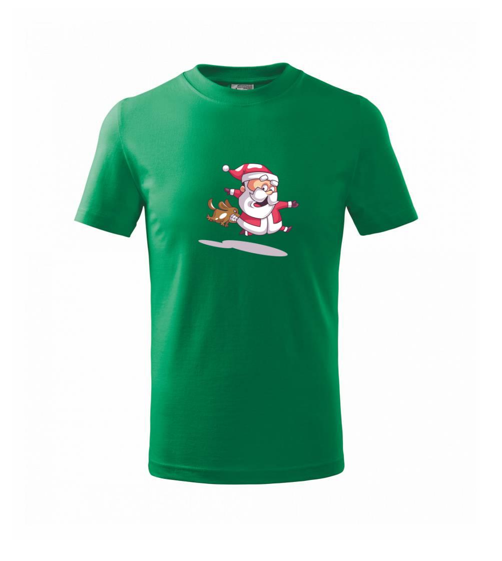 Santa so zahryznutým psom