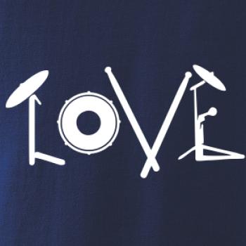 Love bubeník nápis