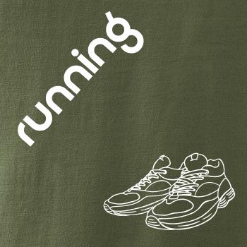 Running nápis šikmo