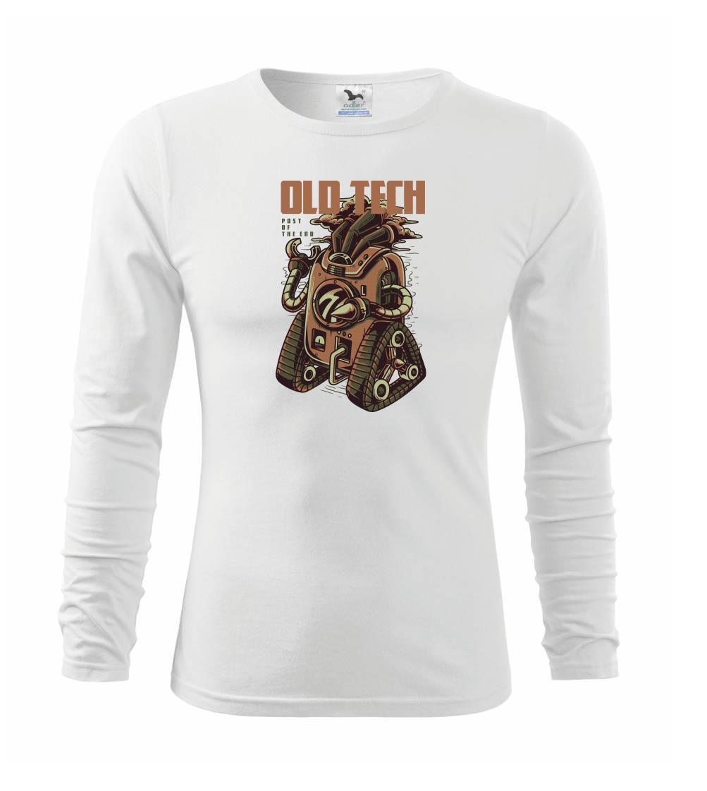Tričká pre ajťákov - Old tech robot - Tričko detské Long Sleeve
