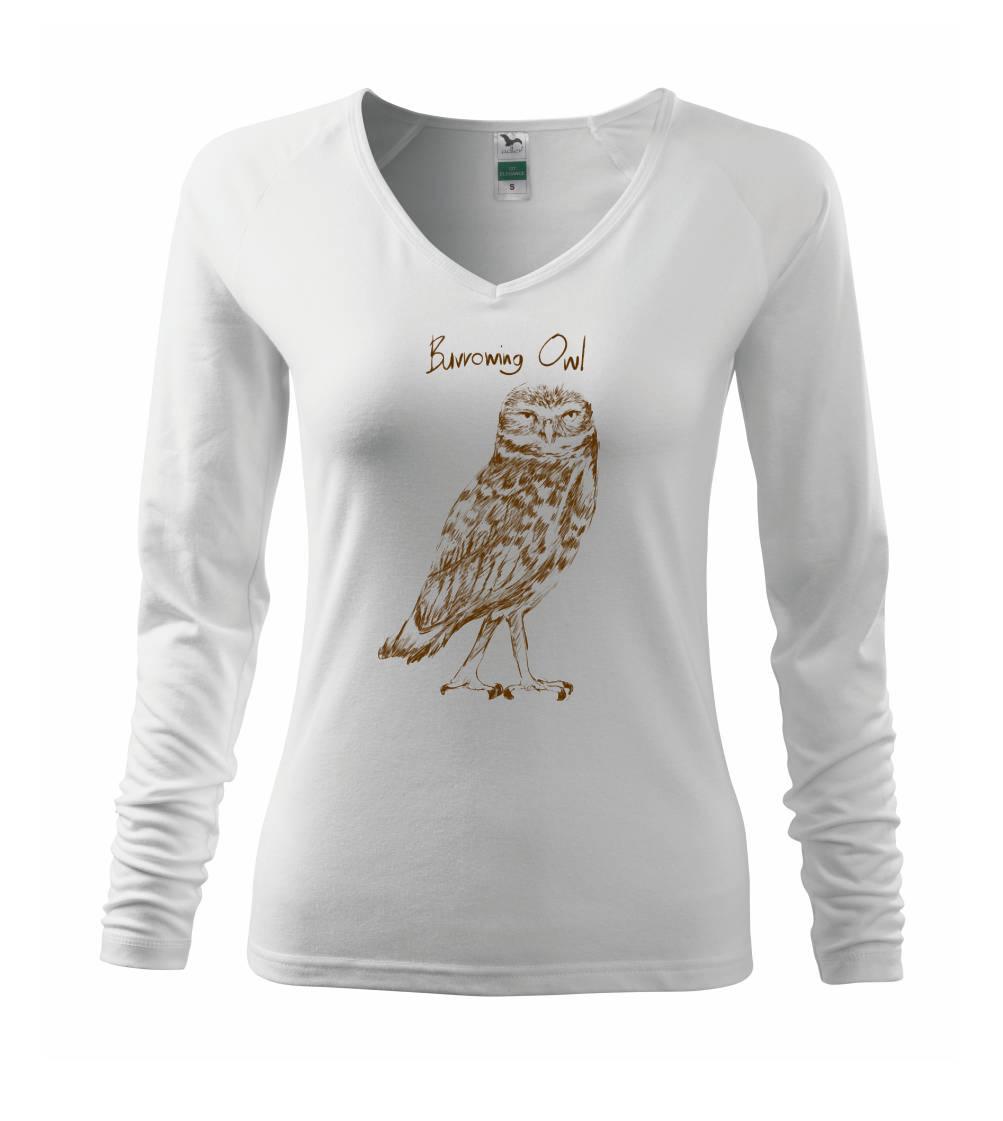 Tričká so zvieratami - Kuvik zemný burrowing owl - Tričko dámske Elegance