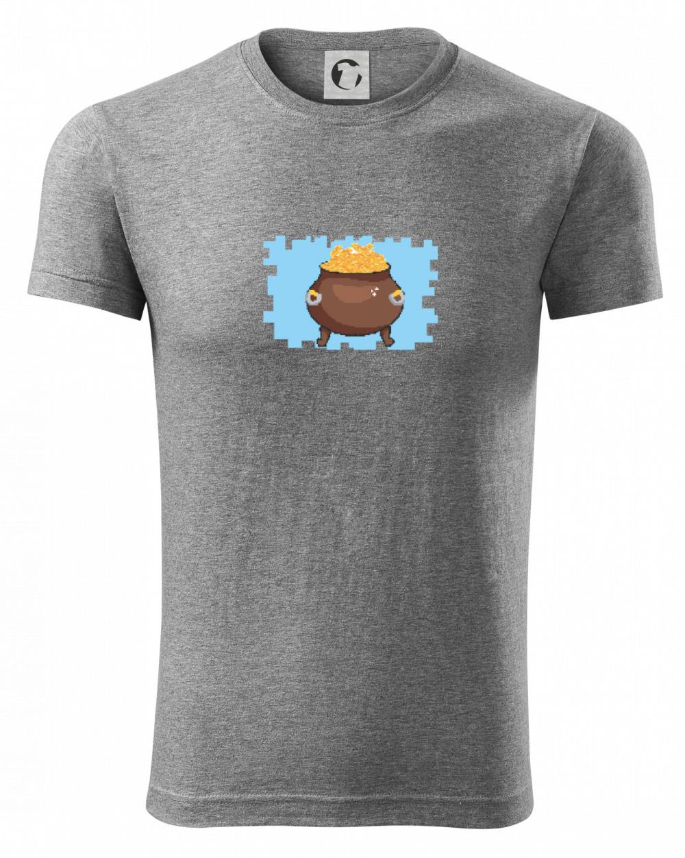 Tričká pre ajťákov - Gamer - stará hra - hrniec zlata - Viper FIT - Pánske zúžené tričko
