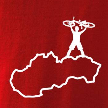 Mapa SK - cyklista na prsiach