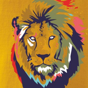 Hlava leva kreslená jednoduchá Hlava leva kreslená jednoduchá