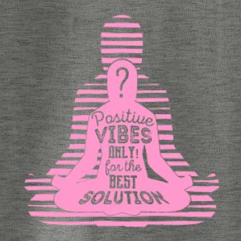 Joga - positive vibes only ružová