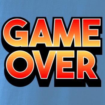Game over - nápis farebný