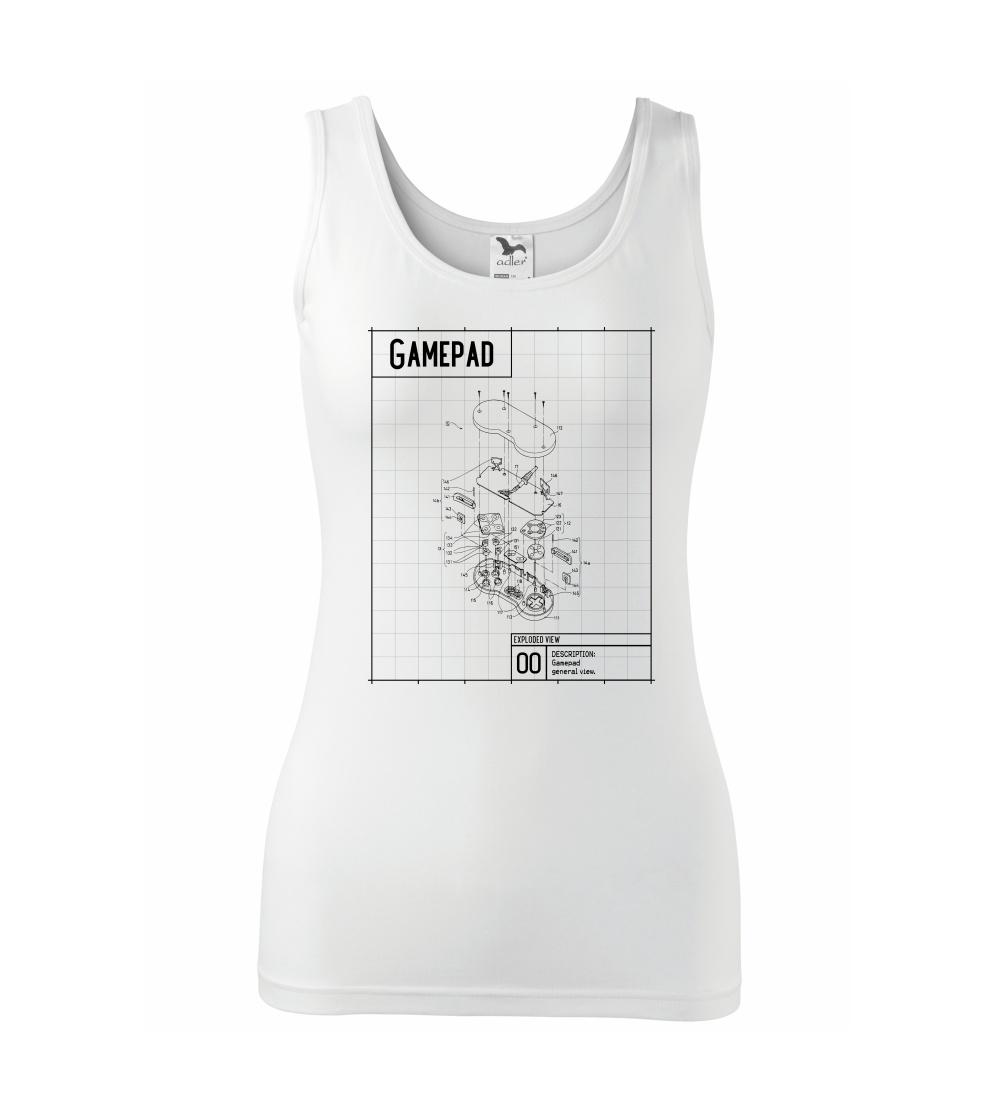 Nákres Gamepad rozobratý