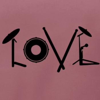 Love bubeník nápis