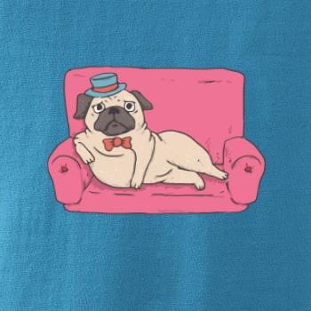 Mops na gauči