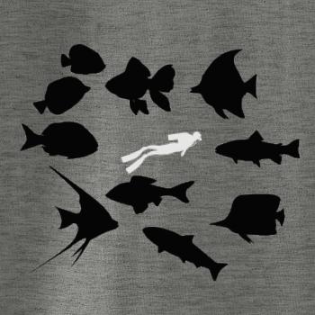 Potápač ryby štvorec Potápač ryby štvorec