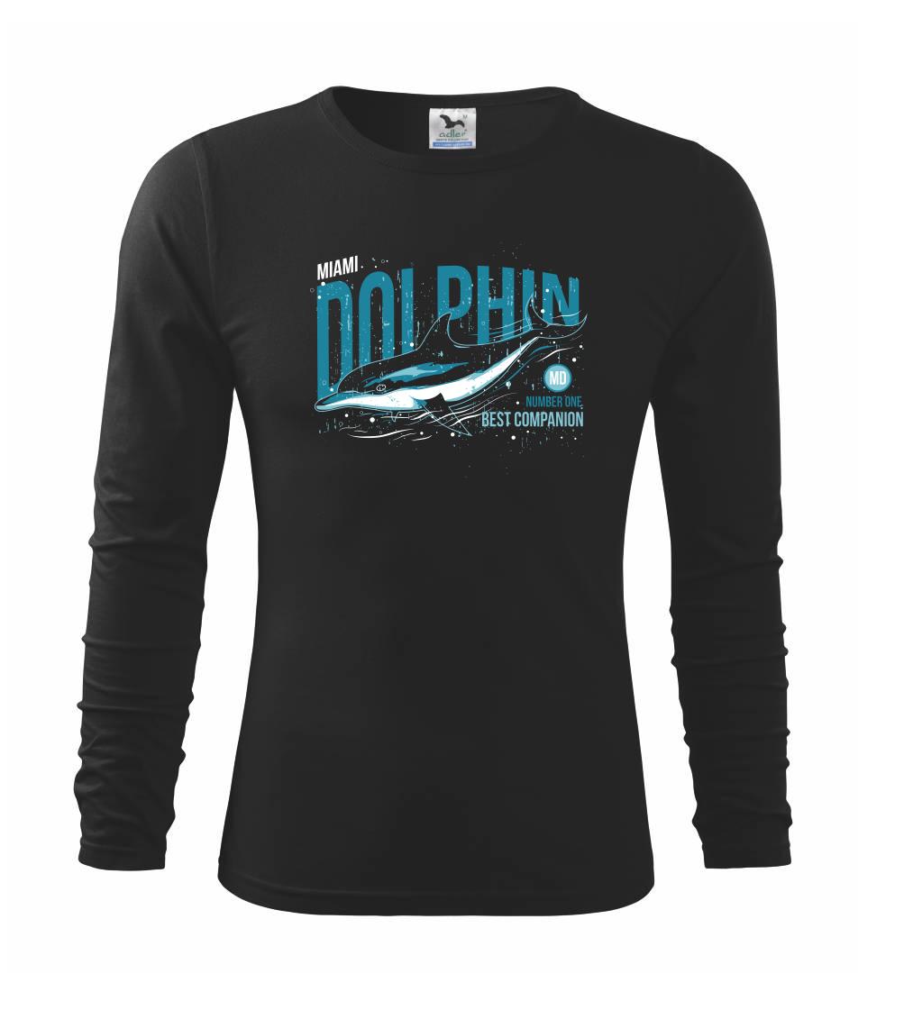 Tričká so zvieratami - Dolphin miami - Tričko detské Long Sleeve