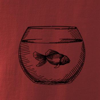 Ceruzkou kreslená rybička v akváriu