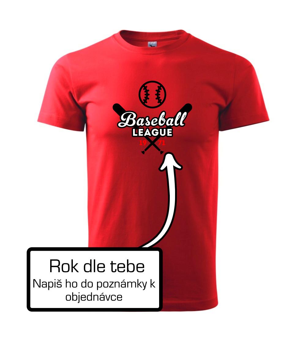 Tričká baseball - Baseball league vlastný ročník - Klasické pánske tričko vyššej gramáže