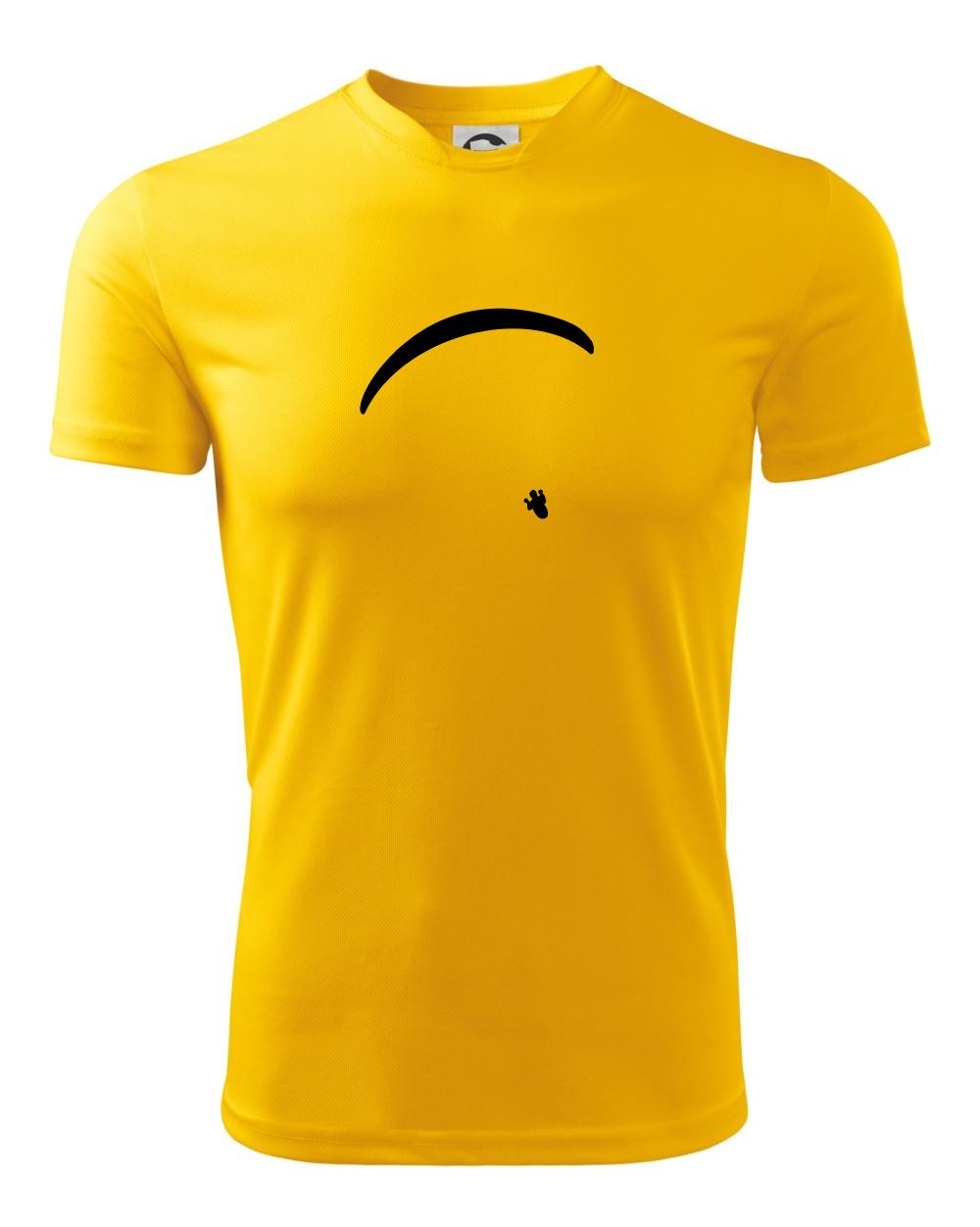 Tričká s motívom paraglidingu - Obrys padáku velký - Detské tričko športové