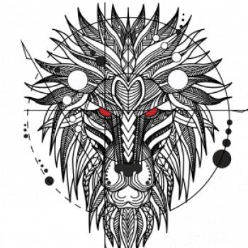 Hlava leva - geometrická