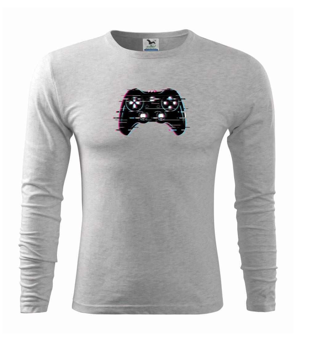Tričká pre ajťákov - Ovládač gamer - Tričko s dlhým rukávom FIT-T long sleeve