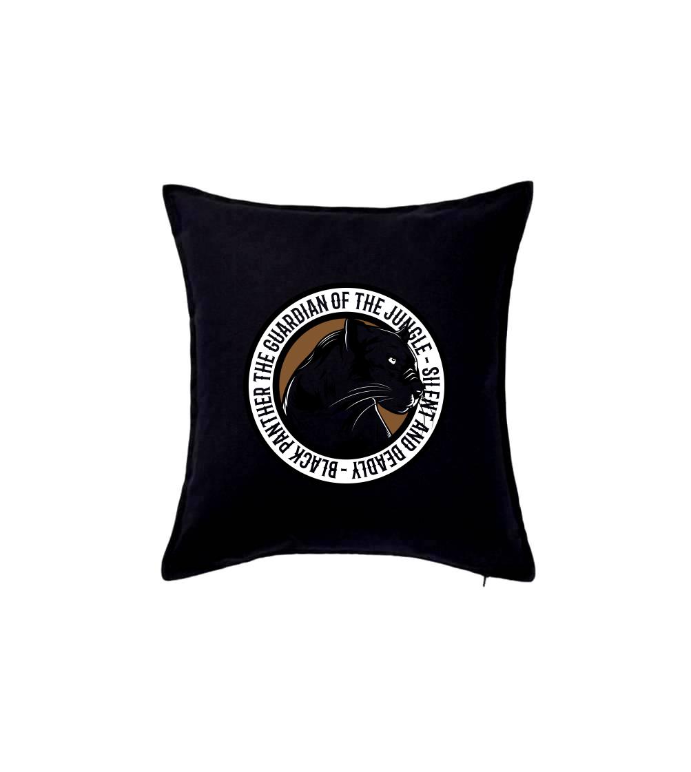Tričká so zvieratami - Panther round - Vankúš 50x50