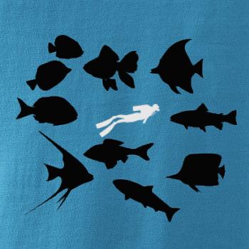 Potápač ryby štvorec