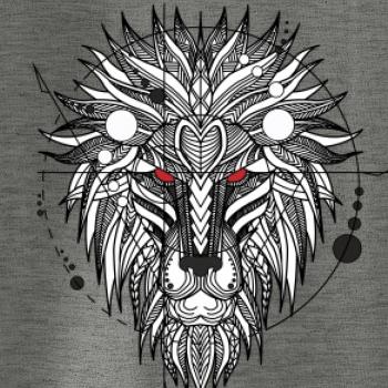 Hlava leva - geometrická Hlava leva - geometrická