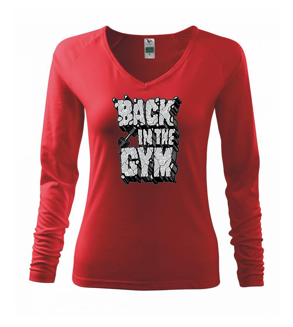 Posilňovani - Back in the gym - Tričko dámske Elegance