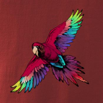 Papagáj kreslený letiaci