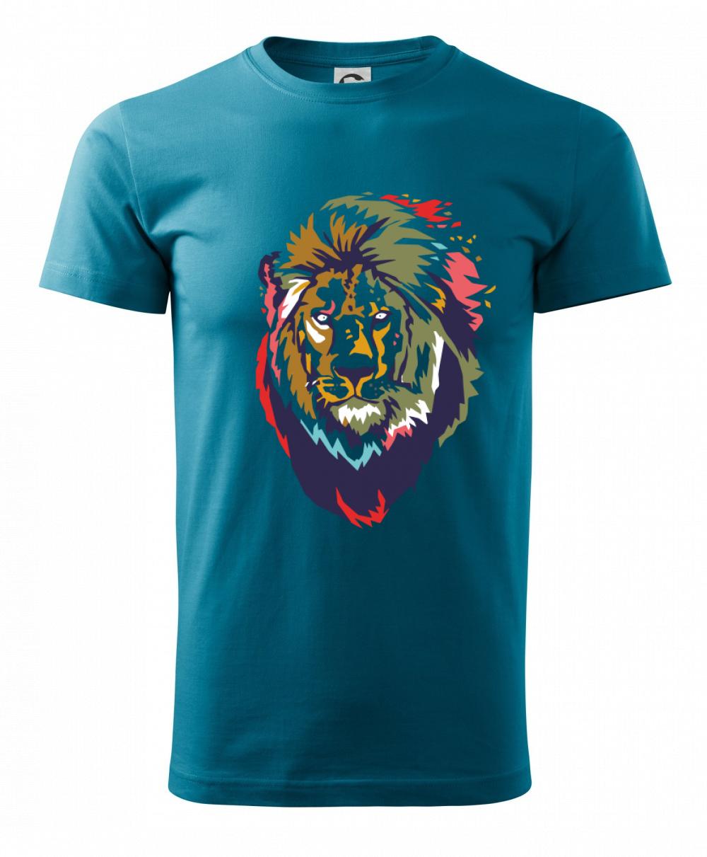 Hlava leva kreslená jednoduchá Hlava leva kreslená jednoduchá