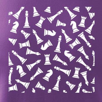 Šachové figúrky vo štvorci