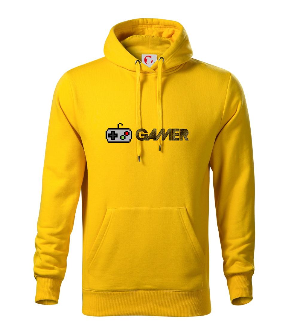 Tričká pre ajťákov - Gamer - ikona gamepad - Mikina pánska Cape s kapucňou