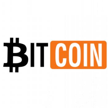 Bitcoin nápis Bitcoin nápis