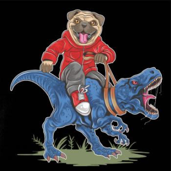 Mops a tyranosaurus