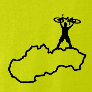 Mapa SK - cyklista na prsiach