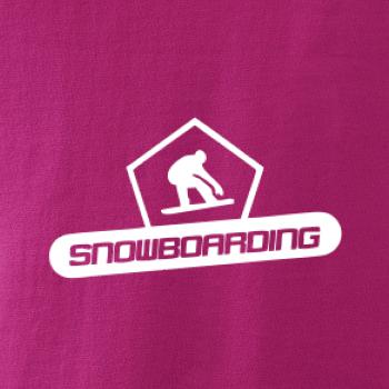 Snowboarding nápis logo