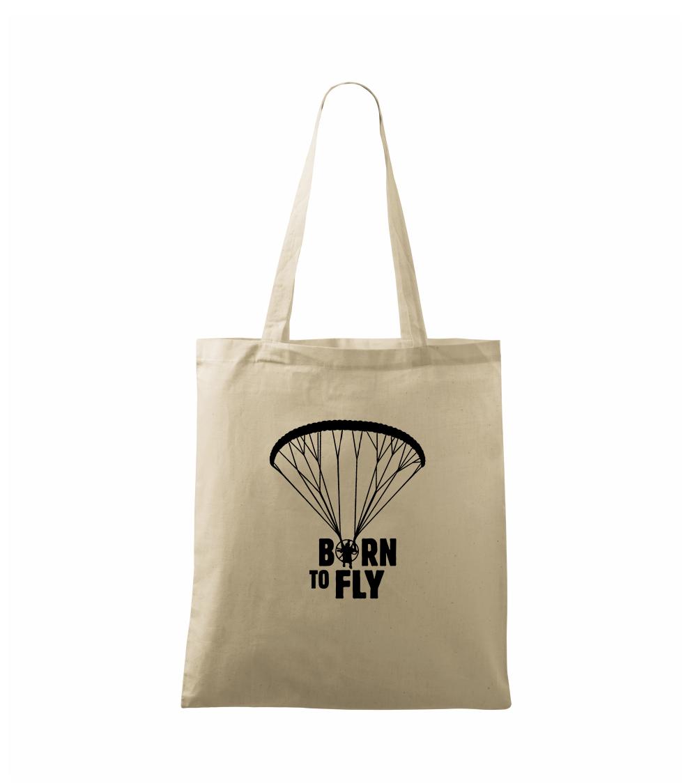 Tričká s motívom paraglidingu - Born to fly paramotor - Taška bavlnená