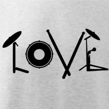 Love bubeník nápis Love bubeník nápis