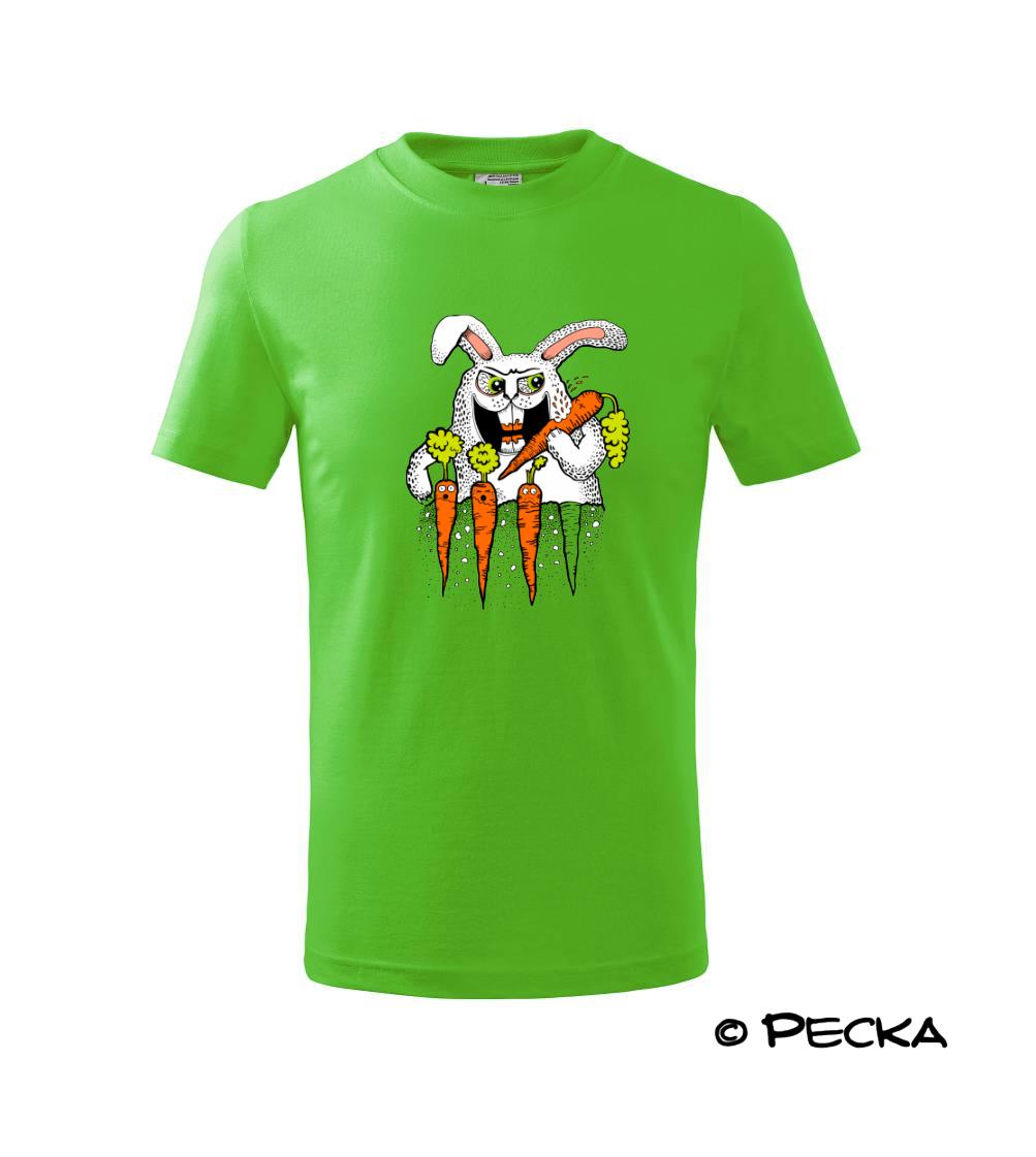 Tričká so zvieratami - Zajac killer (Pecka design) - Tričko detské bavlnené