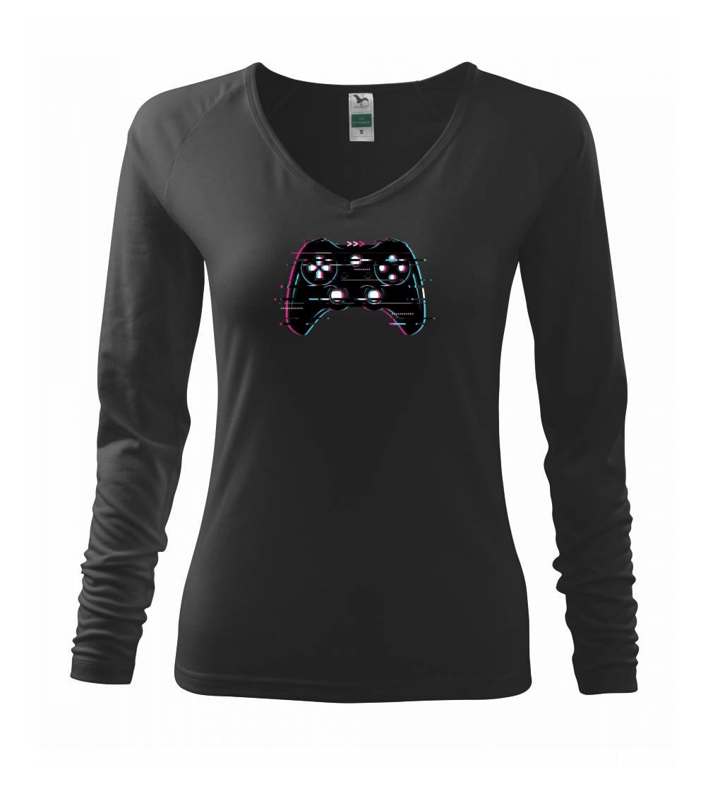 Tričká pre ajťákov - Ovládač gamer - Tričko dámske Elegance