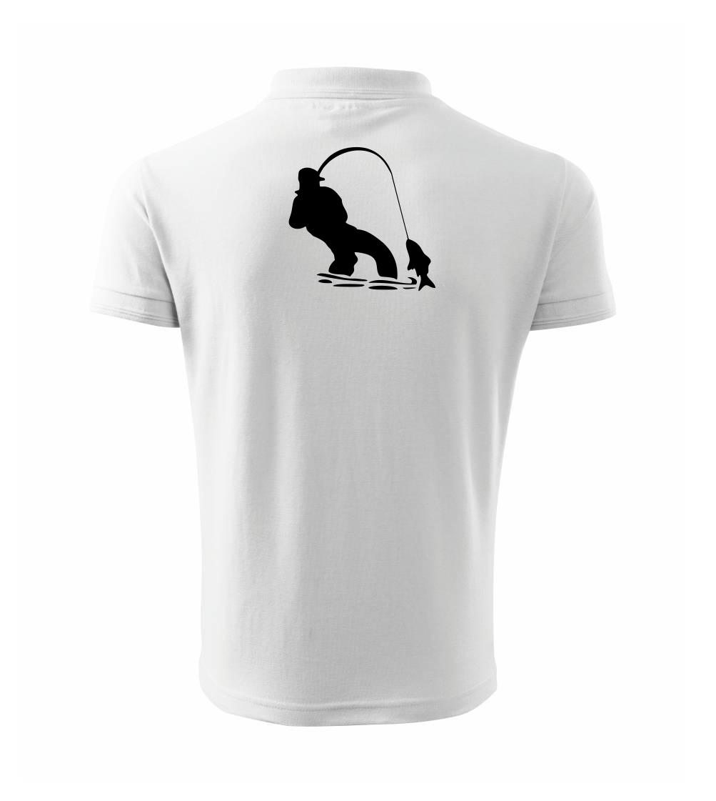 Rybár ťahajúce rybu Rybár ťahajúce rybu