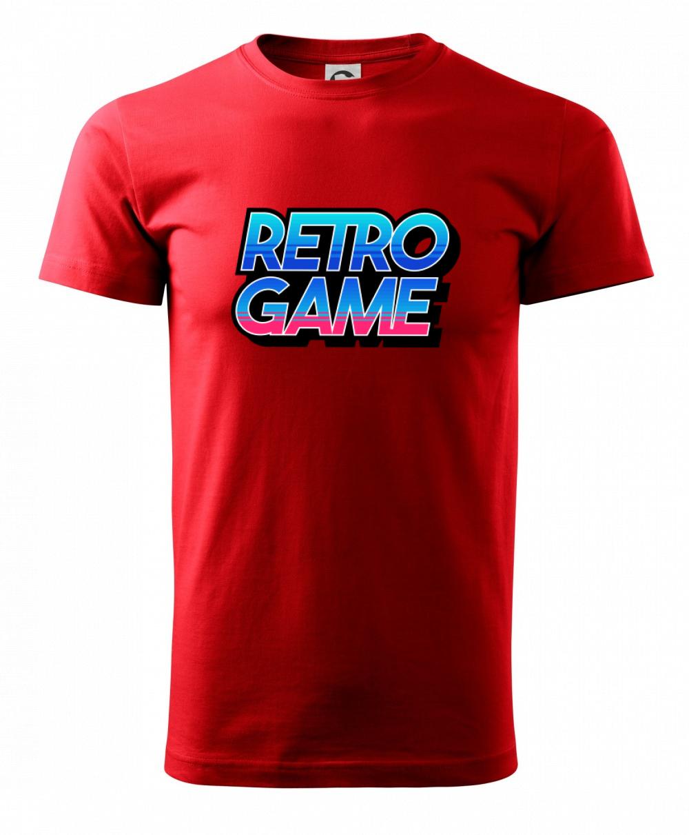 Tričká pre ajťákov - Retro game nápis farebný - Tričko extra veľké  (5-8XL)