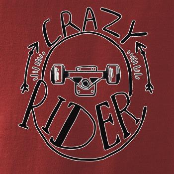 Crazy skateboard rider