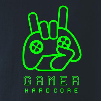 Hardcore gamer - ruka - zelená