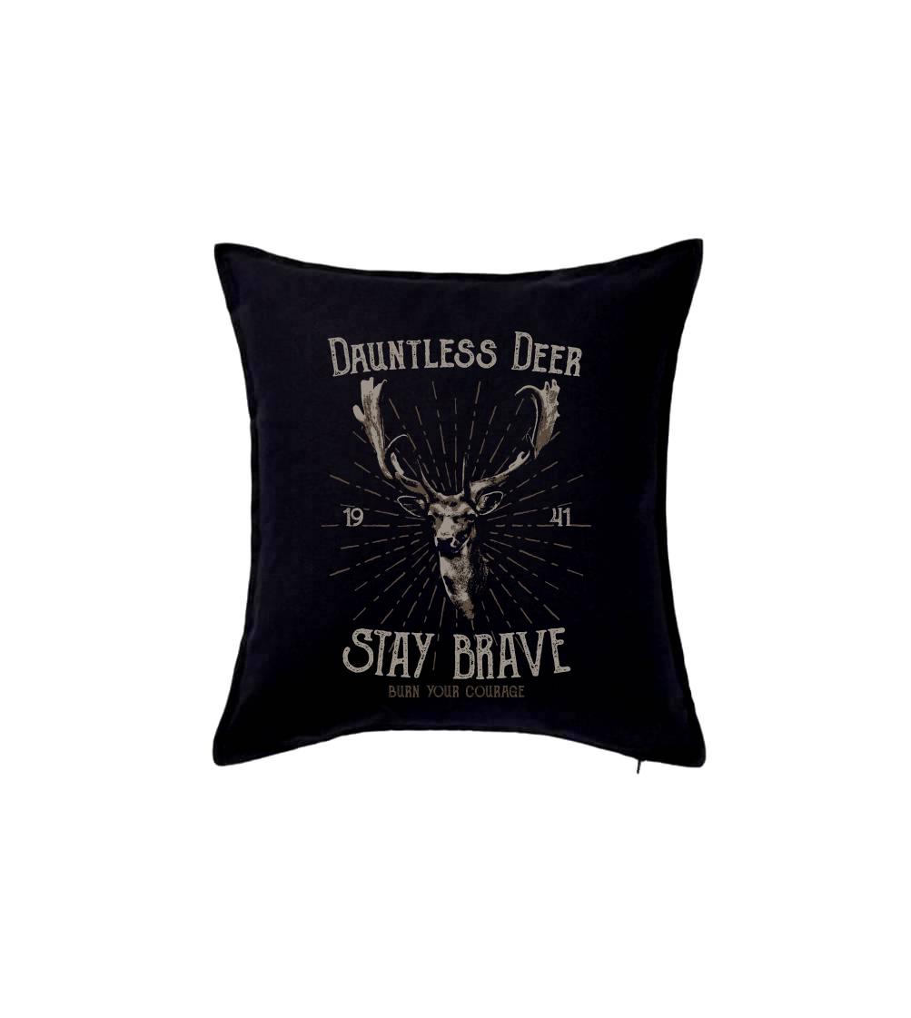 Tričká so zvieratami - Deer staybrave - Vankúš 50x50