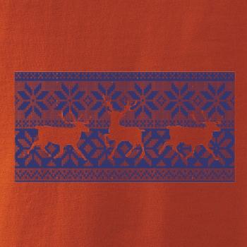 Jeleň vo vianočnom vzore