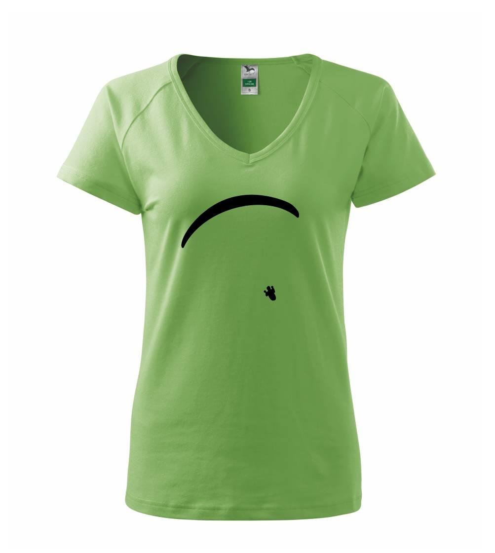 Tričká s motívom paraglidingu - Obrys padáku velký - Tričko dámske Dream