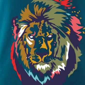 Hlava lva kreslená jednoduchá