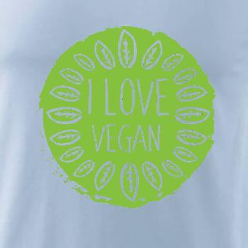 I love vegan v kruhu